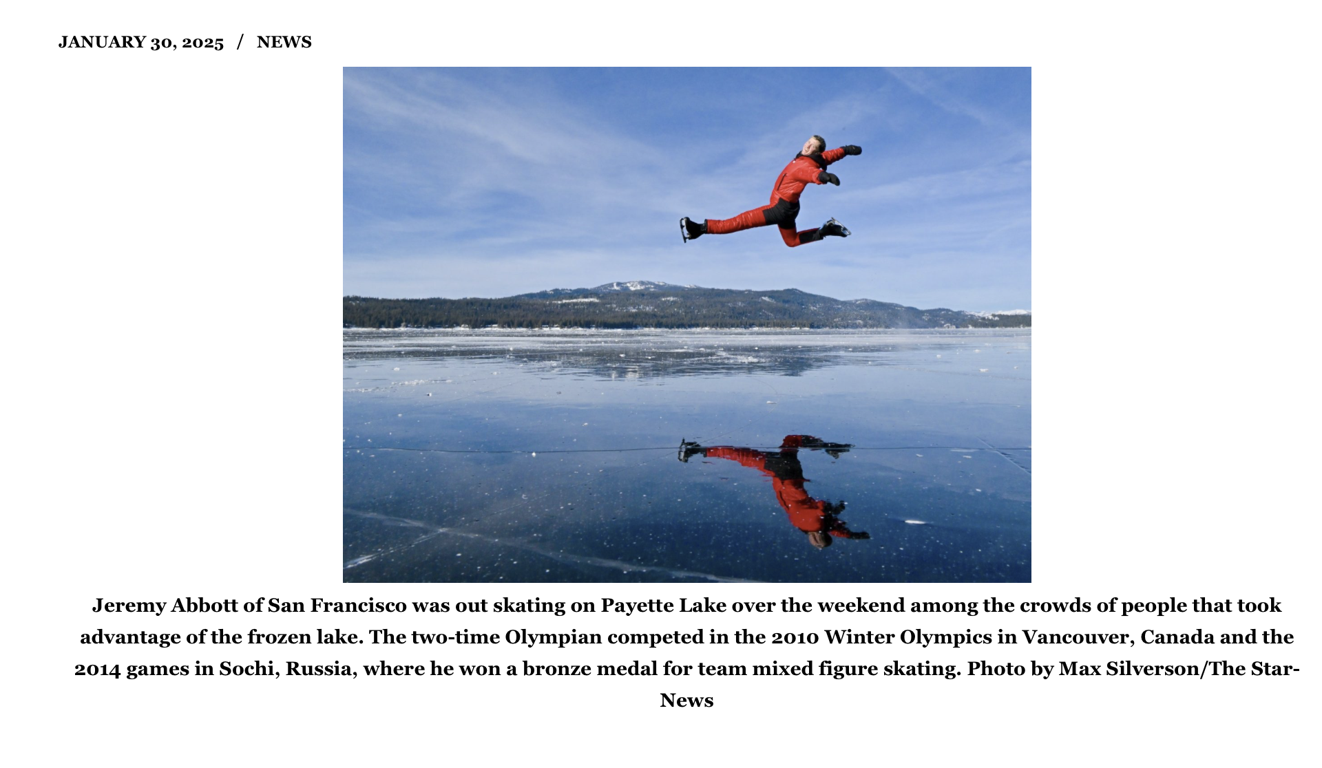 When Payette Lake Freezes Over