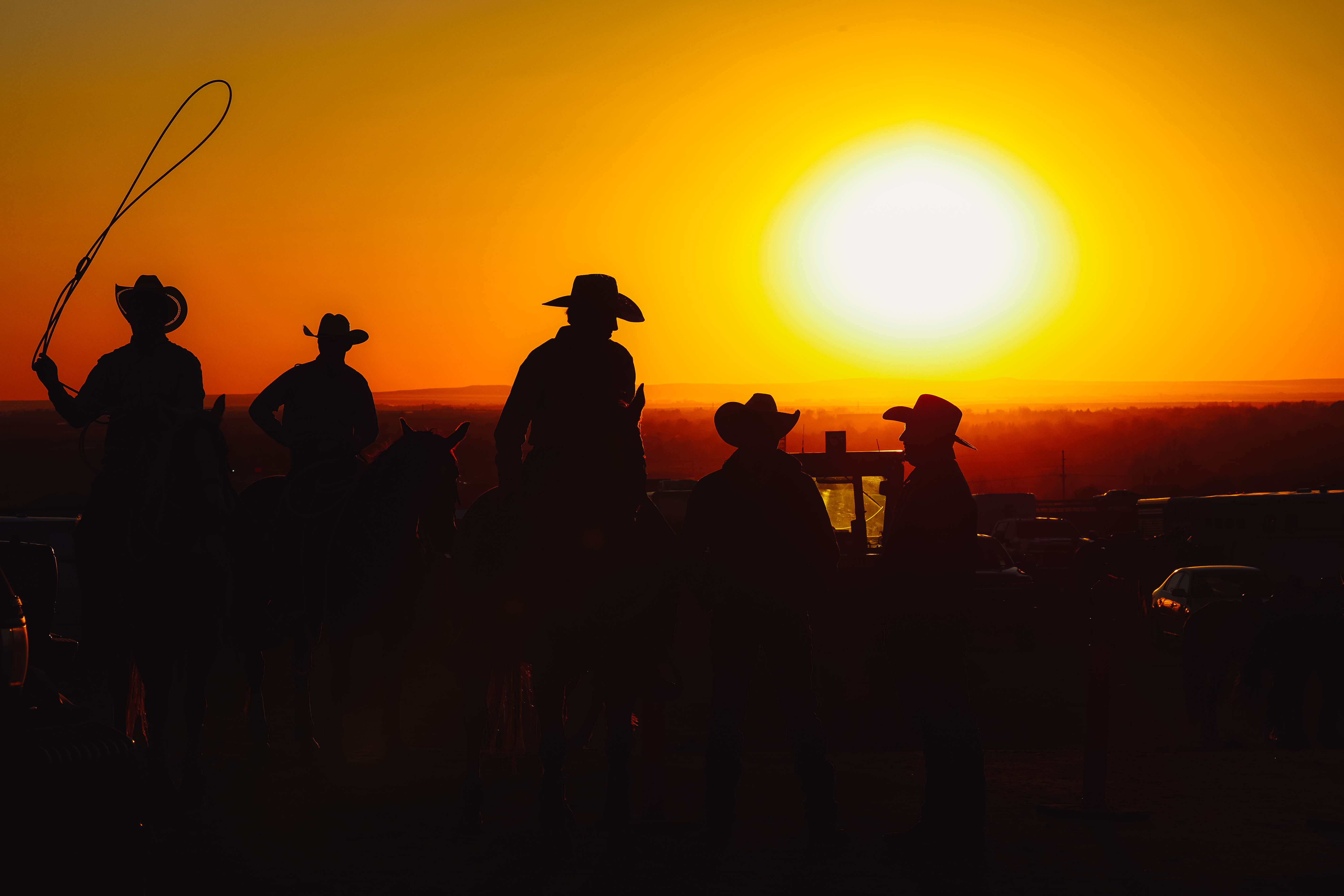 Rodeo sunset